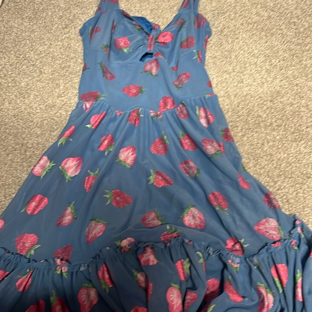 Black Milk Strawberry Dress Size S